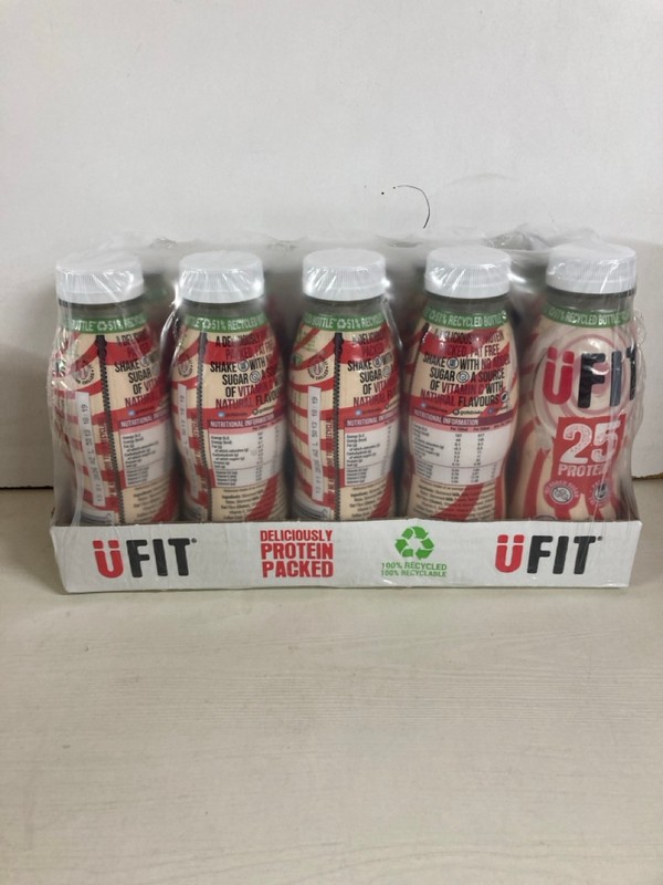 Lot 192  
            Nottingham SR5 - Delivery Only 

                
3 X BOXES OF 12 UFIT PROTEIN SHAKES BBE:13.01.26