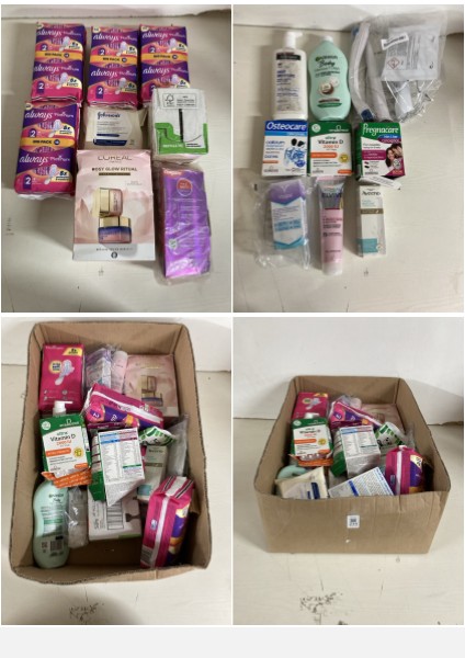 Lot 214  
            Nottingham SR5 - Delivery Only 

                
BOX OF VARIOUS ITEMS TO INC ALWAYS PADS