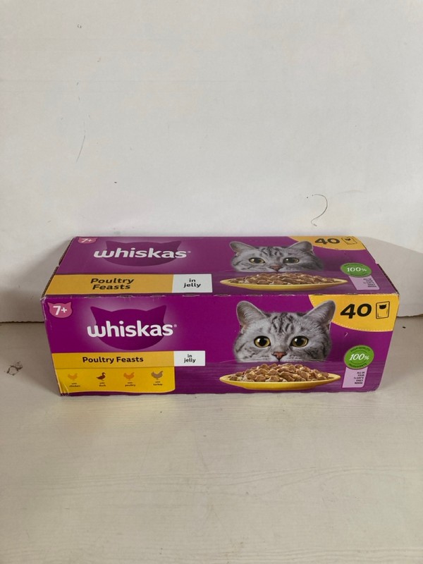 Lot 222  
            Nottingham SR5 - Delivery Only 

                
WHISKAS 40 POUCH POULTRY FEASTS