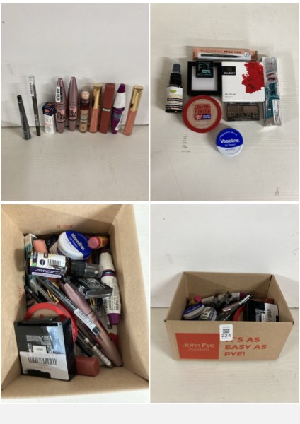 Lot 224  
            Nottingham SR5 - Delivery Only 

                
BOX OF MAKE UP ITEMS TO INC MAYBELLINE