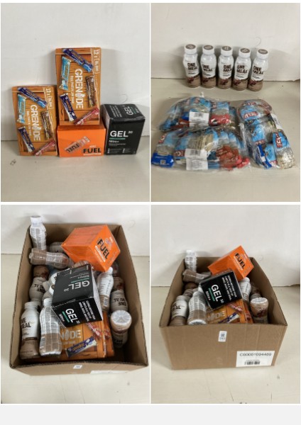 Lot 240  
            Nottingham SR5 - Delivery Only 

                
BOX OF VARIOUS ITEMS TO INC FUEL ENERGY & VITAMIN SHOTS