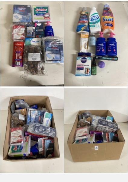 Lot 243  
            Nottingham SR5 - Delivery Only 

                
BOX OF VARIOUS ITEMS TO INC SPONTEX
