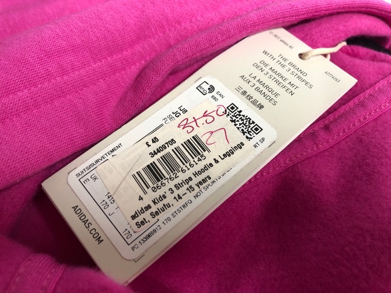 Lot 25  
            Nottingham SR5 - Delivery Only 

                
ADIDAS KIDS 3 STRIPE PINK/WHITE HOODIE SIZE:14-15YEARS