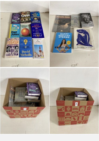 Lot 264  
            Nottingham SR5 - Delivery Only 

                
BOX OF VARIOUS BOOKS TO INC KRISSY CELA HAPPY HEALTHY STRONG
