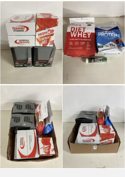 Lot 281  
            Nottingham SR5 - Delivery Only 

                
BOX OF VARIOUS ITEMS HIGH 5 ENERGY GEL