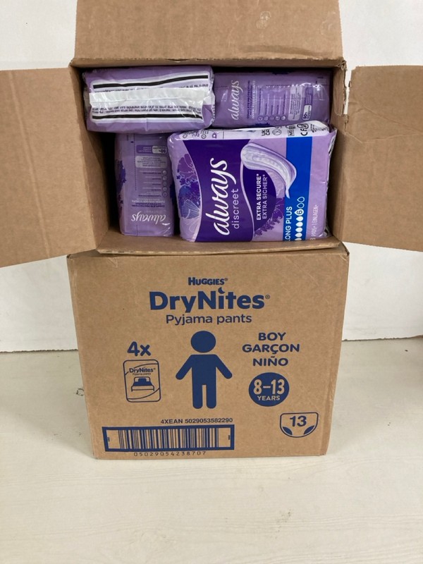 Lot 298  
            Nottingham SR5 - Delivery Only 

                
2 X ITEMS TO INC HUGGIES DRYNITES PYJAMA PANTS