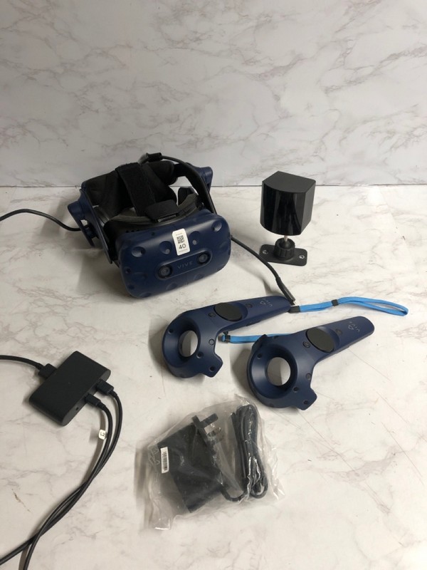 Lot 40  
            Nottingham SR5 - Delivery Only 

                
VIVE VR HEADSET BUNDLE - ORIGINAL RRP: £649