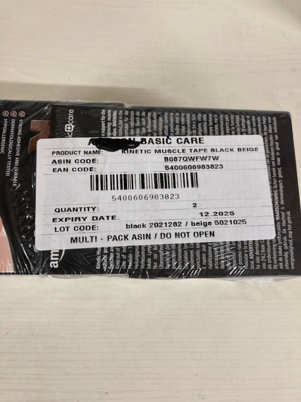 Lot 423  
            Nottingham SR5 - Delivery Only 

                
10 X PACKS OF 2 BASIC+CARE KINETIC MUSCLE TAPE BLACK/BEIGE - ORIGINAL COMBINED RR... - Image 4