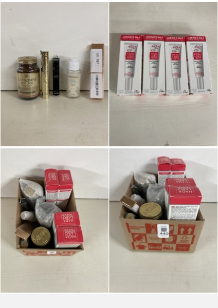 Lot 440  
            Nottingham SR5 - Delivery Only 

                
BOX OF ITEMS TO INC SOLGAR L-TYROSINE 500MG FREE FORM TABLETS