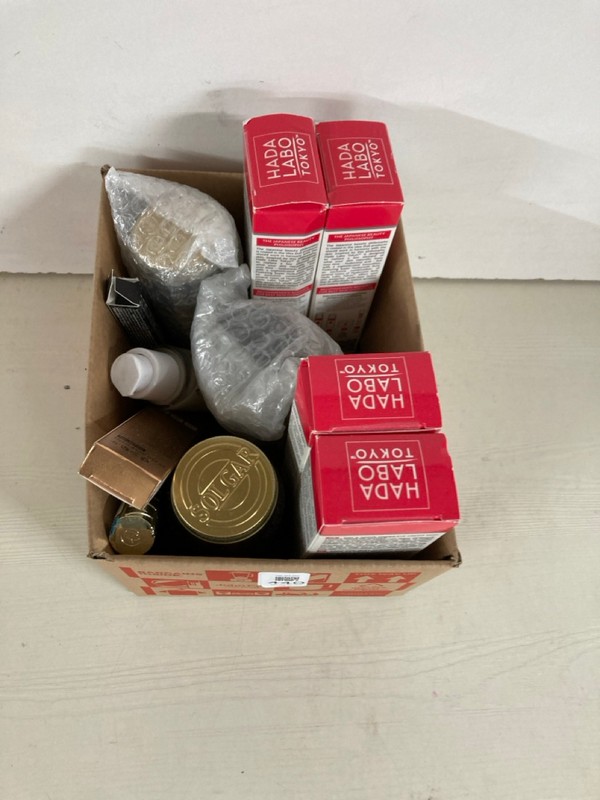 Lot 440  
            Nottingham SR5 - Delivery Only 

                
BOX OF ITEMS TO INC SOLGAR L-TYROSINE 500MG FREE FORM TABLETS