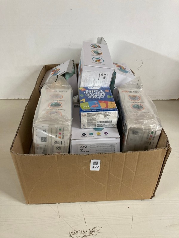 Lot 477  
            Nottingham SR5 - Delivery Only 

                
BOX OF VARIOUS ITEMS TO INC HIPPOCAMPUS BABY SENSORY ACTIVITY TOYS - Image 4