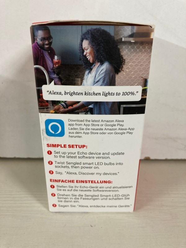 Lot 479  
            Nottingham SR5 - Delivery Only 

                
4 X SENGLED SMART LED LIGHTBULB