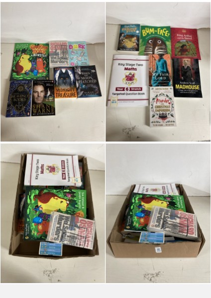 Lot 492  
            Nottingham SR5 - Delivery Only 

                
BOX OF VARIOUS BOOKS TO INC SHANE WARNE MY AUTOBIOGRAPHY