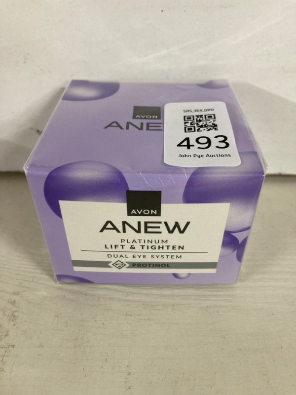 Lot 493  
            Nottingham SR5 - Delivery Only 

                
3 X AVON ANEW PLATINUM LIFT & TIGHTEN DUAL EYE SYSTEM