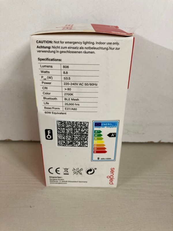 Lot 502  
            Nottingham SR5 - Delivery Only 

                
5 X SENGLED SMART LED LIGHTBULB - Image 3