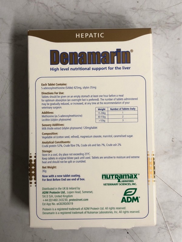 Lot 63  
            Nottingham SR5 - Delivery Only 

                
3 X PROTEXIN DENAMARIN COMPLEMENTARY FEED 30 COATED TABLETS EXP:06/2028