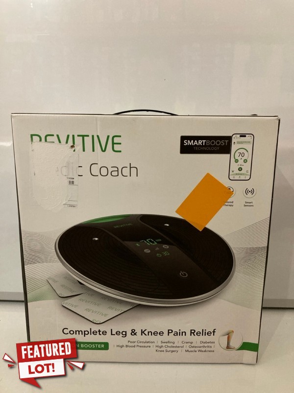 Lot 11  
            Nottingham SR7 – Delivery Only 

                
REVITIVE MEDIC COACH CIRCULATION BOOSTER ORIGINAL RRP £429.96