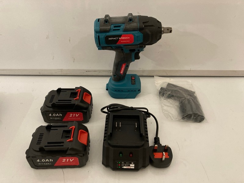 Lot 121  
            Nottingham SR7 – Delivery Only 

                
RECHARGEABLE 21V WRENCH (WITH 2 BATTERIES AND CHARGER)