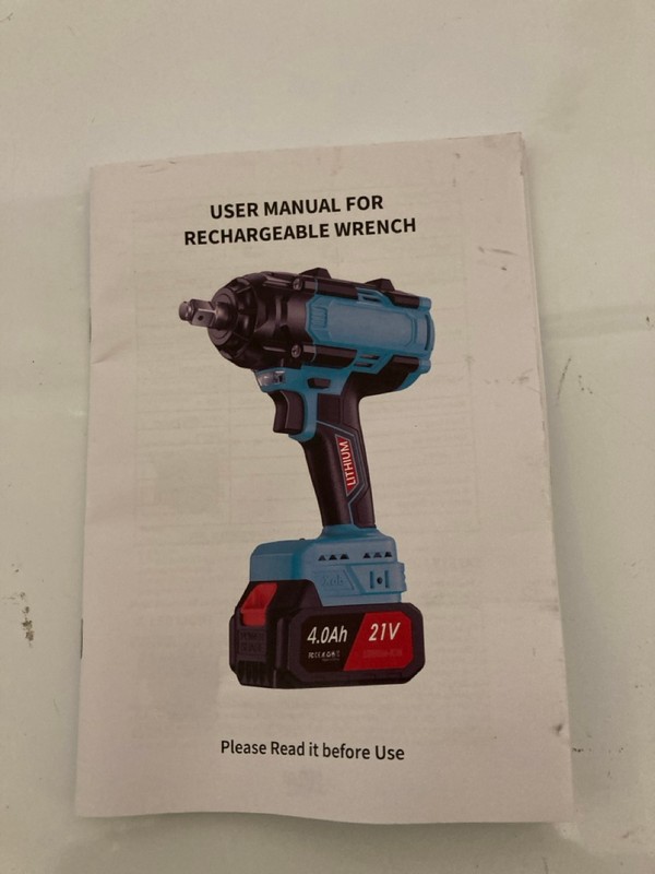 Lot 121  
            Nottingham SR7 – Delivery Only 

                
RECHARGEABLE 21V WRENCH (WITH 2 BATTERIES AND CHARGER)