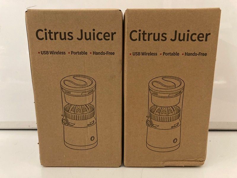 Lot 129  
            Nottingham SR7 – Delivery Only 

                
2 X PORTABLE CITRUS JUICERS