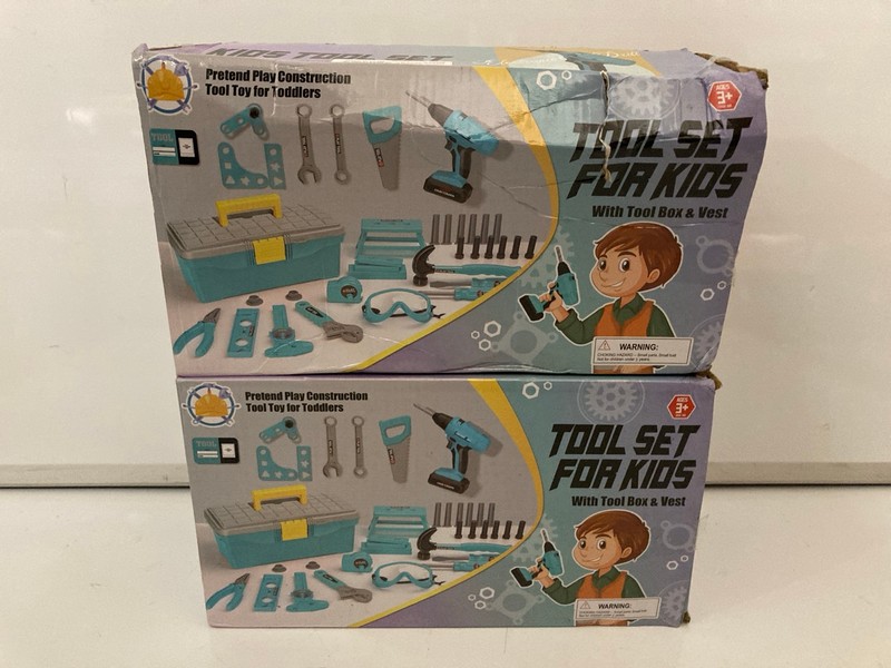 Lot 134  
            Nottingham SR7 – Delivery Only 

                
2 X LOYO KIDS TOOL CONSTRUCTION PLAYSETS
