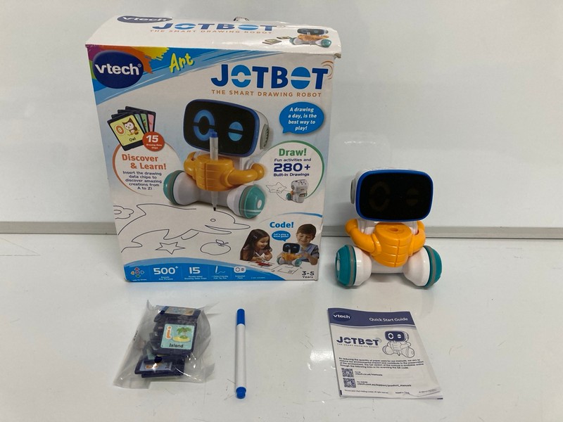 Lot 141  
            Nottingham SR7 – Delivery Only 

                
2 X VTECH ITEMS INC VTECH ART JOTBOT THE SMART DARWING ROBOT