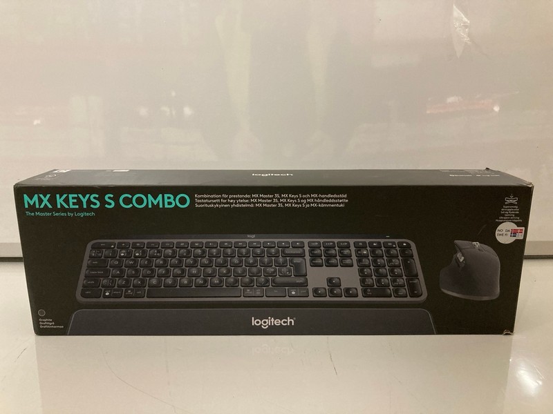 Lot 15  
            Nottingham SR7 – Delivery Only 

                
LOGITECH KX KEYS S COMBO KEYBOARD AND MOUSE ORIGINAL RRP £199.99