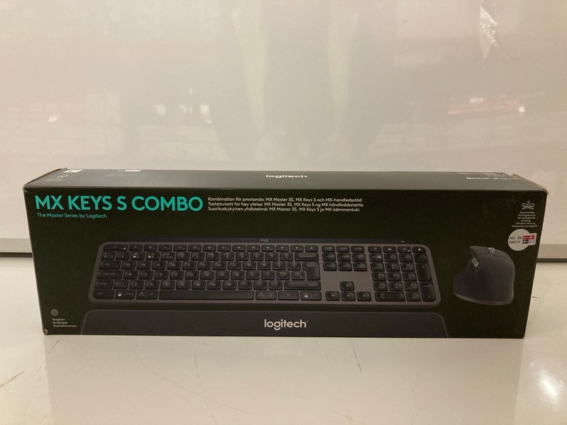 Lot 16  
            Nottingham SR7 – Delivery Only 

                
LOGITECH KX KEYS S COMBO KEYBOARD AND MOUSE ORIGINAL RRP £199.99