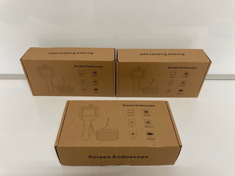 Lot 176  
            Nottingham SR7 – Delivery Only 

                
3 X FULL COLOUR LED SCREEN ENDOSCOPES MODEL:P100
