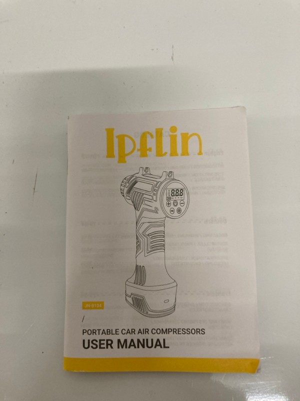 Lot 180  
            Nottingham SR7 – Delivery Only 

                
IPFLIN JN-8134 PORTABLE CAR AIR PUMP