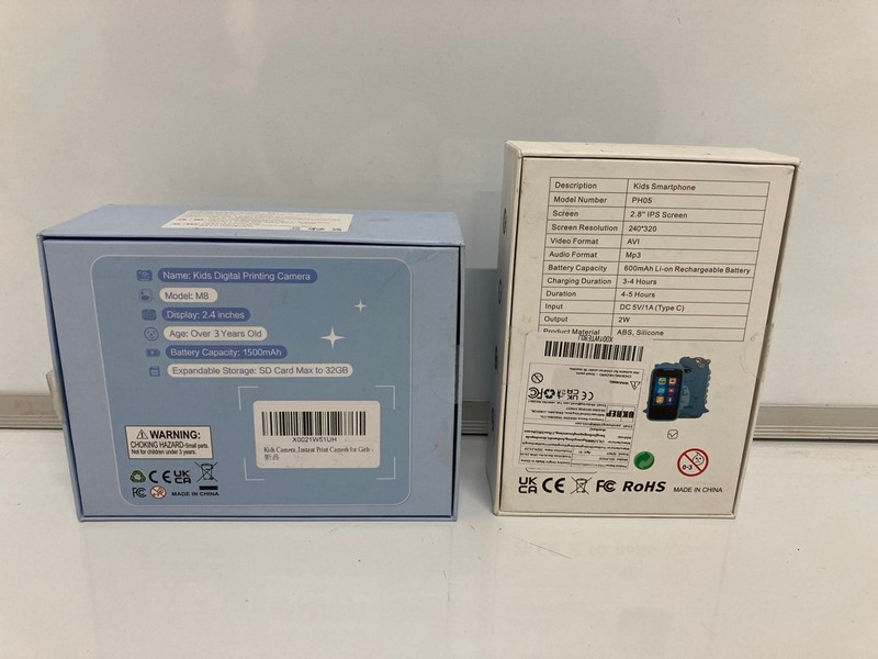 Lot 186  
            Nottingham SR7 – Delivery Only 

                
2 X ITEMS INC KIDS PRINTING CAMERA