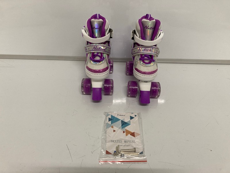 Lot 187  
            Nottingham SR7 – Delivery Only 

                
NATTORK KIDS ROLLER SKATES SIZE: US 7C-9C