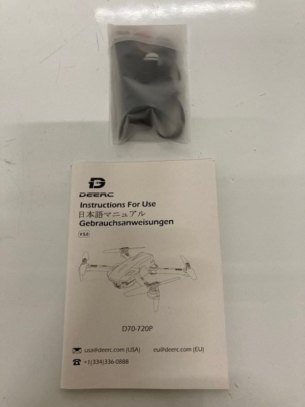 Lot 190  
            Nottingham SR7 – Delivery Only 

                
DEERC D70 DRONE (WITH BATTERIES)