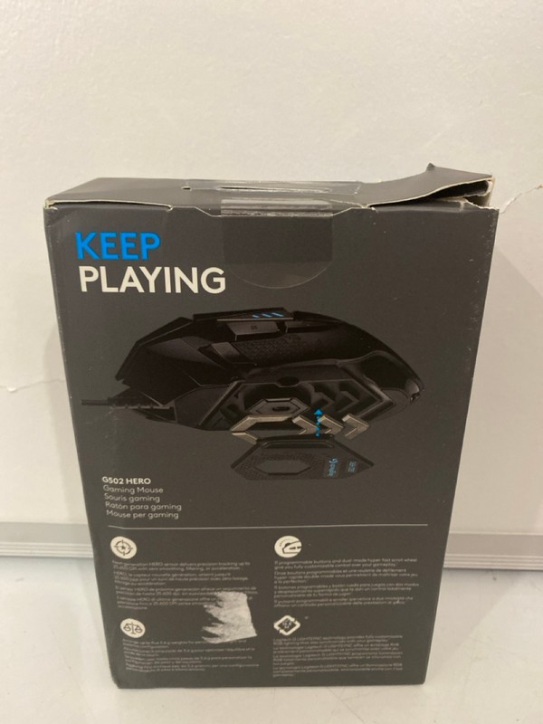 Lot 193  
            Nottingham SR7 – Delivery Only 

                
LOGITECH HERO G502 GAMING MOUSE (SEALED)