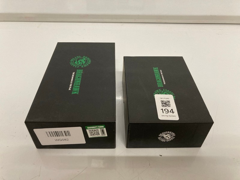 Lot 194  
            Nottingham SR7 – Delivery Only 

                
2 X DRAGONHAWK TATTOO PENS INC ATOM M8 (18+ ID MAY BE REQUIRED)