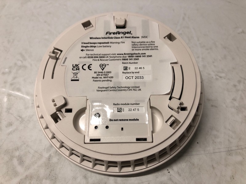 Lot 214  
            Nottingham SR7 – Delivery Only 

                
QTY OF FIREANGEL PRO CONNECTED HEAT ALARMS