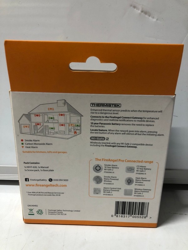 Lot 214  
            Nottingham SR7 – Delivery Only 

                
QTY OF FIREANGEL PRO CONNECTED HEAT ALARMS
