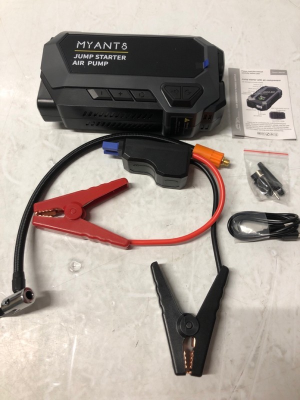 Lot 215  
            Nottingham SR7 – Delivery Only 

                
MYANTS 4-IN-1 JUMP STARTER KIT WITH AIR COMPRESSOR