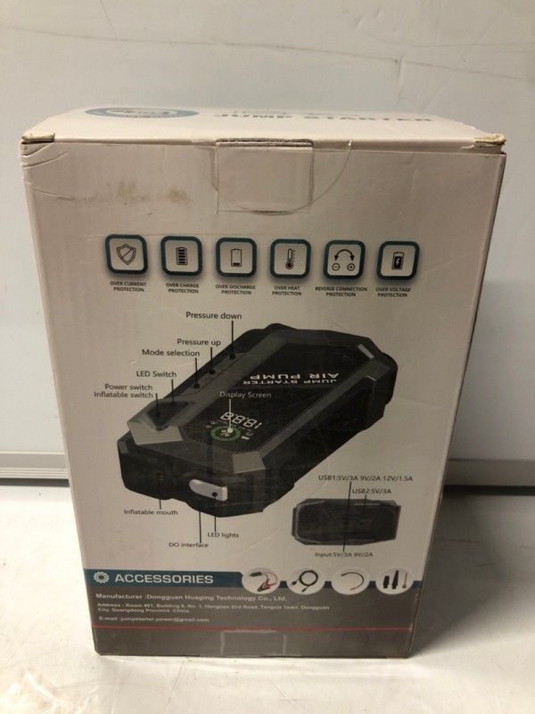 Lot 215  
            Nottingham SR7 – Delivery Only 

                
MYANTS 4-IN-1 JUMP STARTER KIT WITH AIR COMPRESSOR