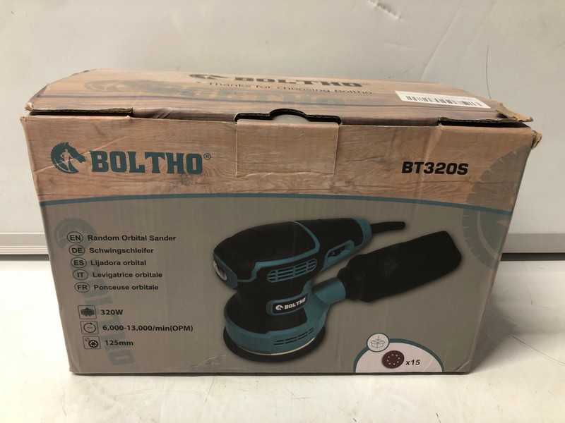 Lot 218  
            Nottingham SR7 – Delivery Only 

                
BOLTHO BT320S RANDOM ORBITAL SANDER
