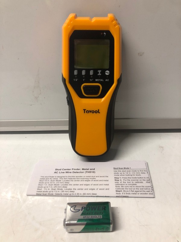 Lot 219  
            Nottingham SR7 – Delivery Only 

                
3 X TAVOOL WALL STUD FINDERS MODEL:TH510