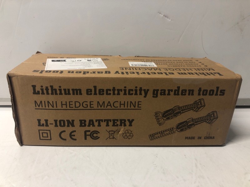 Lot 222  
            Nottingham SR7 – Delivery Only 

                
LITHIUM ELECTRICITY GARDEN TOOLS MINI HEDGE TRIMMER (WITH BATTERY AND CHARGER) (1...