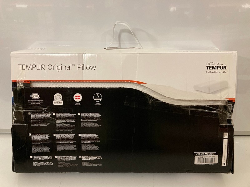 Lot 22  
            Nottingham SR7 – Delivery Only 

                
TEMPUR ORIGINAL QUEEN MEDIUM PILLOW ORIGINAL RRP £129.00