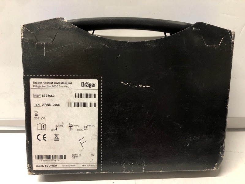 Lot 234  
            Nottingham SR7 – Delivery Only 

                
DRAGER ALCOTEST 6820 STANDARD ALCHOL BREATHALYSER KIT (18+ ID MAY BE REQUIRED)