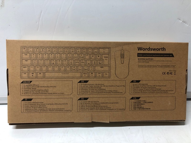 Lot 239  
            Nottingham SR7 – Delivery Only 

                
2 X WORDSWORTH SG62 KEYBOARD & MOUSE SETS