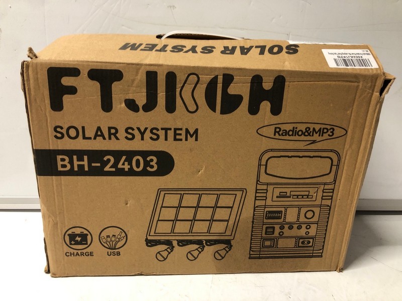 Lot 240  
            Nottingham SR7 – Delivery Only 

                
FTJKCH SOLAR SYSTEM MODEL:BH-2403