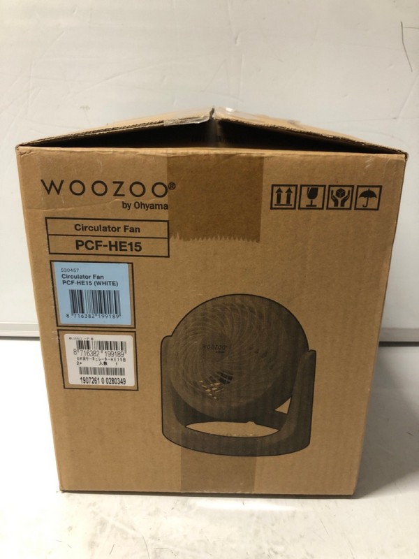 Lot 241  
            Nottingham SR7 – Delivery Only 

                
WOOZOO BY OHYAMA CIRCULATOR FAN MODEL: PCF-HE15