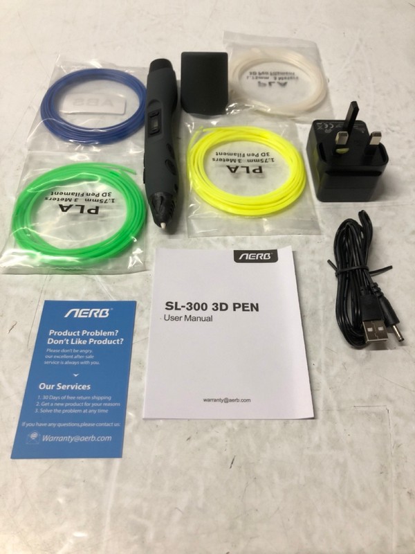 Lot 244  
            Nottingham SR7 – Delivery Only 

                
AERB INTELLIGENT 3D PEN III MODEL: SL-300