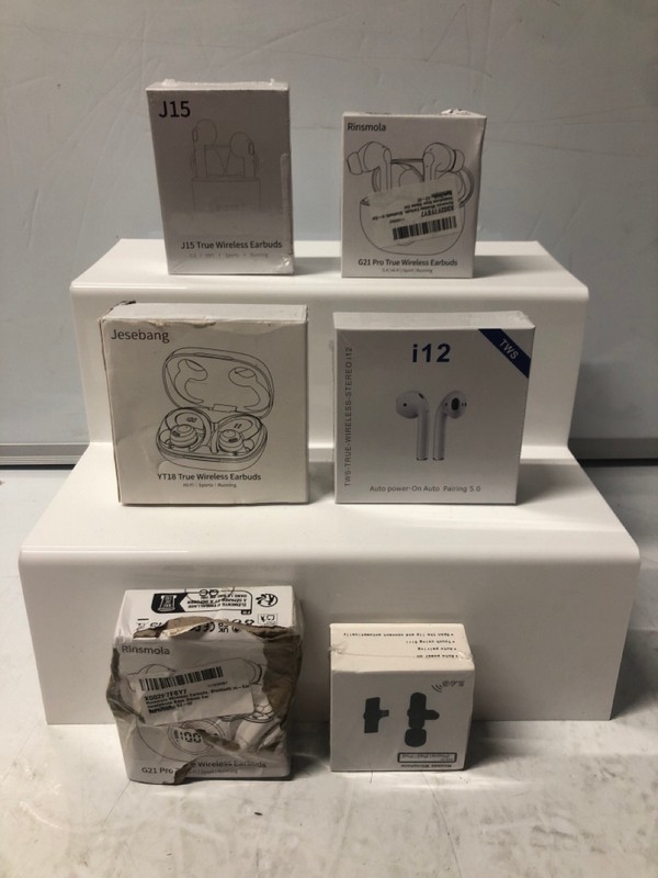 Lot 251  
            Nottingham SR7 – Delivery Only 

                
QTY OF ITEMS INC I12 TRUE WIRELESS EARBUDS
