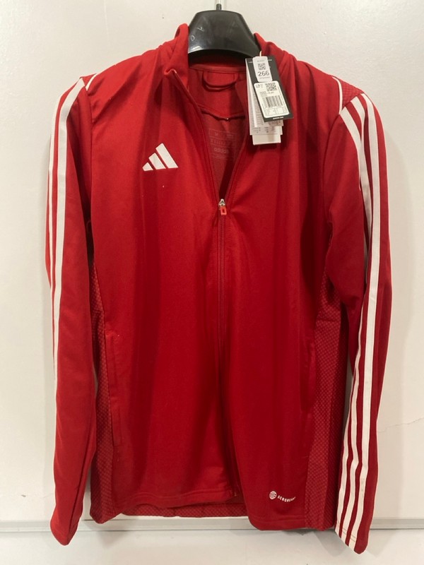 Lot 266  
            Nottingham SR7 – Delivery Only 

                
ADIDAS TIRO 23 RED TRACKSUIT TOP SIZE: M